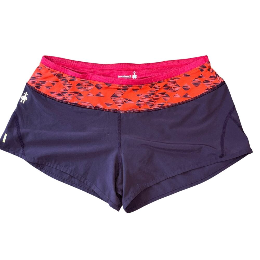 Smartwool Colorful Women’s M Hiking Outdoor Running Shorts Purple Pink Athletic